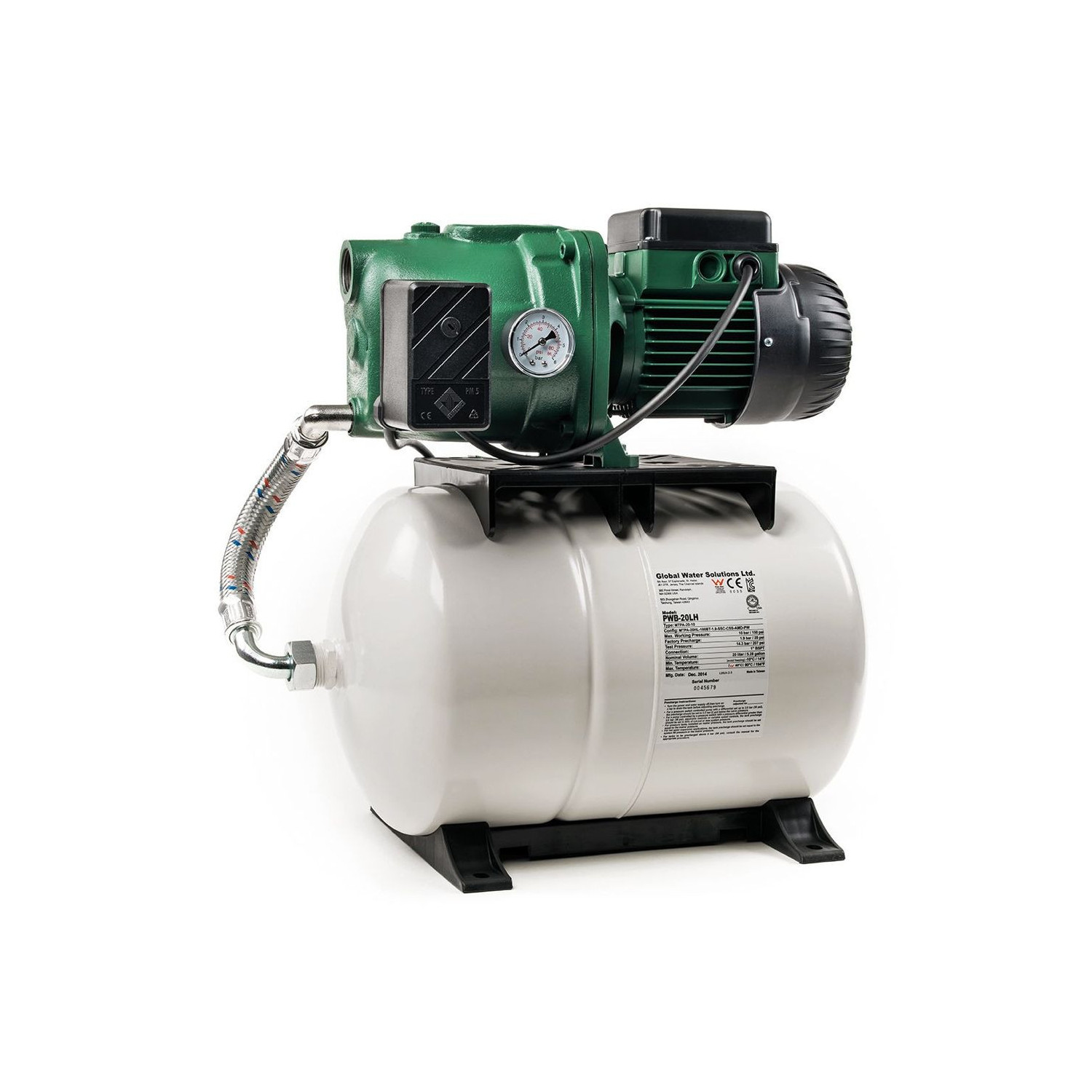 Surpresseur d'eau avec réservoir 100L DAB AQUAJETGWS132100M - 1kW 4,8m3/h 220V