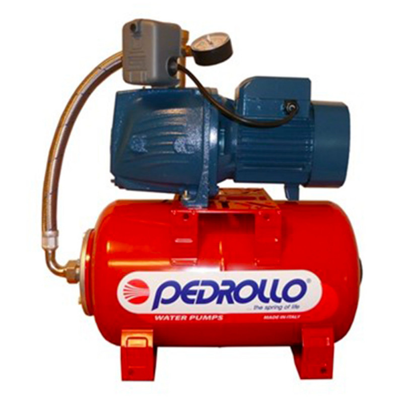 Surpresseur eau pour maison 20L Pedrollo Hydro Fresh JCRm2C20 - Pompe centrifuge - Jusqu'à 7m