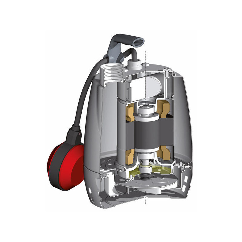Pompe Calpeda GXRM9 - Pompe d'évacuation eau claire avec flotteur - Inox 0.25kW 7.5m3/h 220V