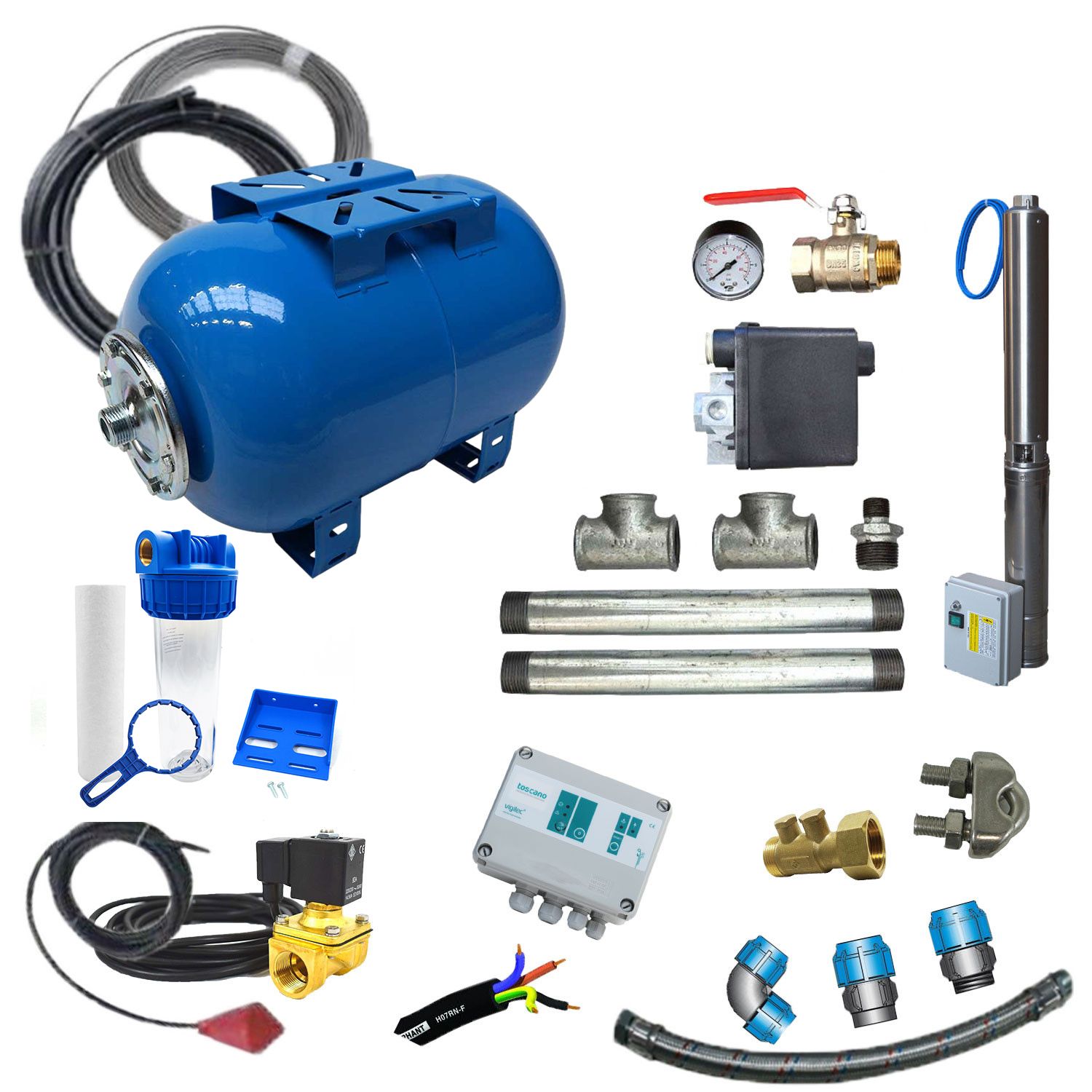 Récupérateur d'eau de pluie et accessoires, Arrosage - pompe et récupérateur  d'eau
